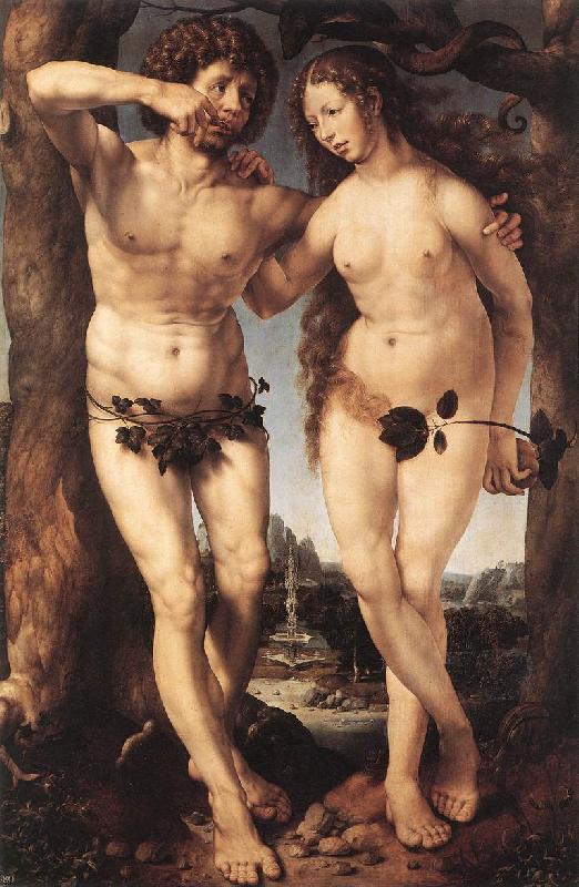 GOSSAERT, Jan (Mabuse) Adam and Eve sdgh